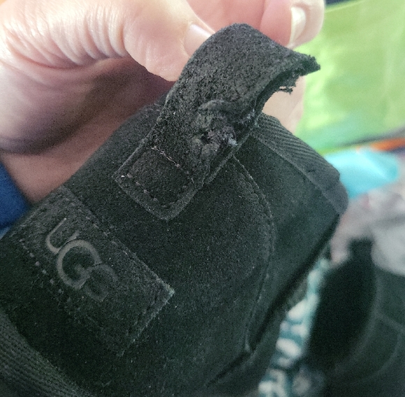 UGG Black Suede Platform Boots - Picture 5 of 5